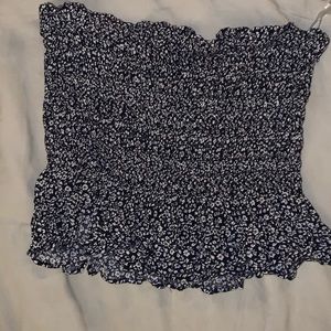 Crop top with flowy bottom details